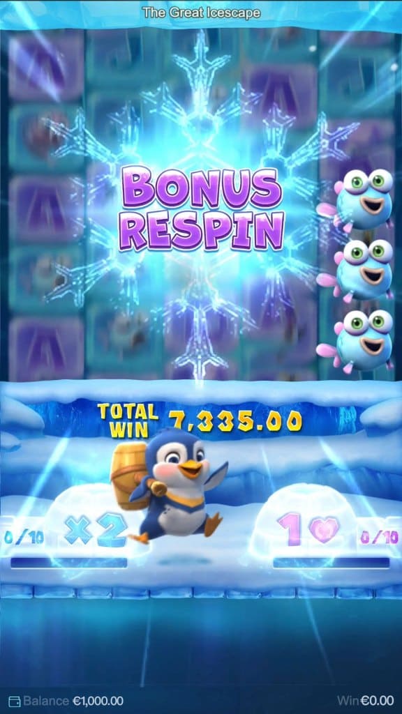 รีวิวเกม the great icescape slot 10