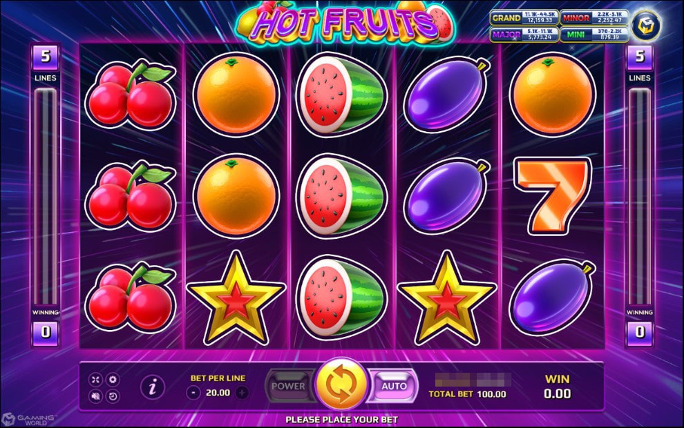 เกมสล็อตผลไม้ Hot Fruit