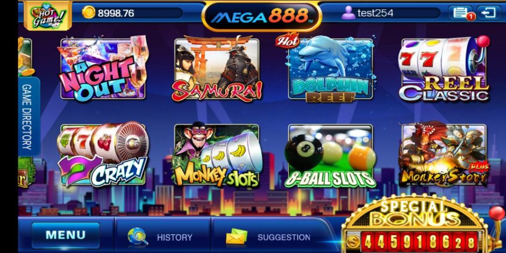 mega game slot